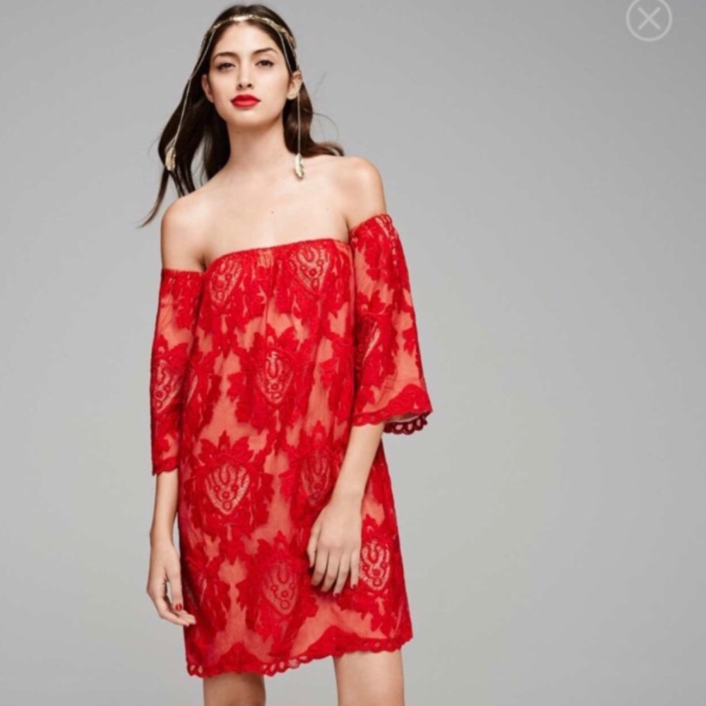 Lace Off-Shoulder Dress